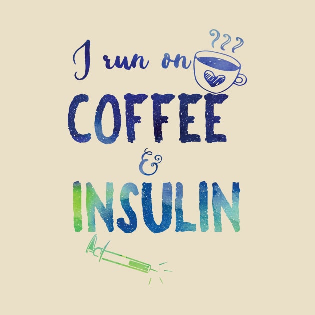 Coffee and Insulin - blue and green by papillon