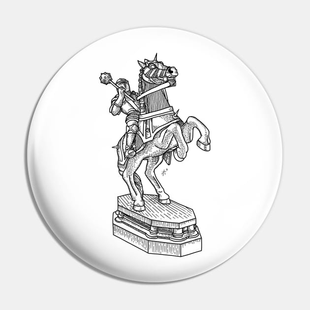 Knight Pin by BeauyArt