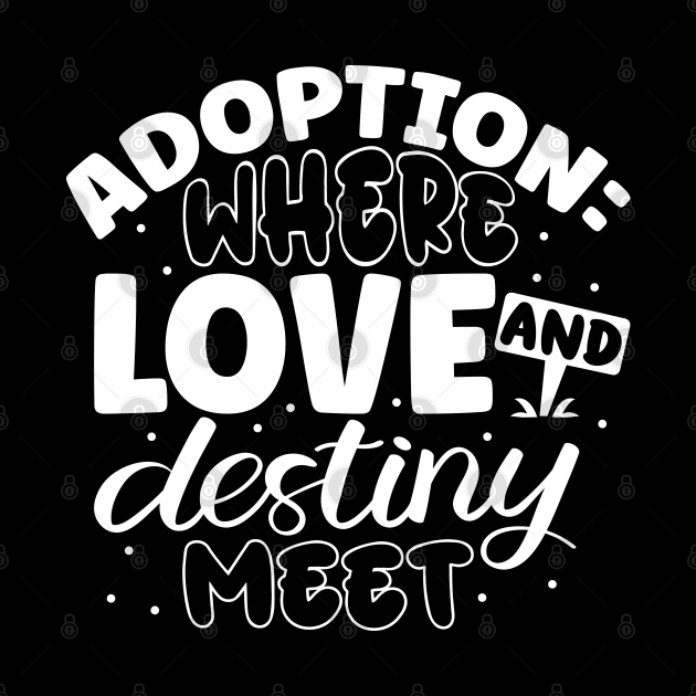 Where love meets destiny - Adoption announcement by Modern Medieval Design