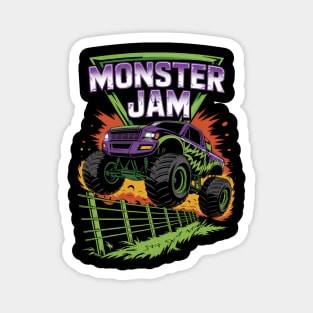 Monster Jam Grave Digger Kid Family Motorsports Magnet