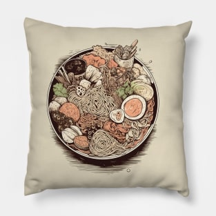 Ramen Bowl, foodie gift, ramen lover Pillow