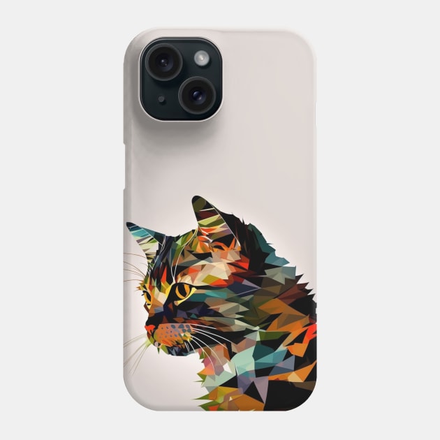 Abstract Cat Phone Case by Star Scrunch