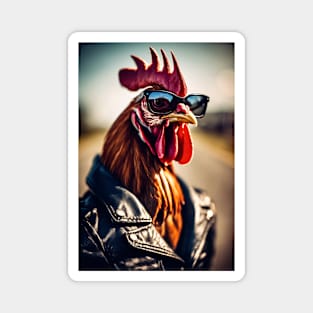 funny rooster Magnet