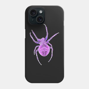 Purple Spider Orb-Weaver Watercolor Style Phone Case