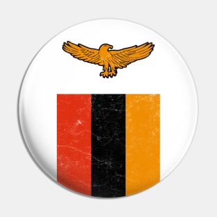 Zambia // Vintage Faded Style Flag Design Pin