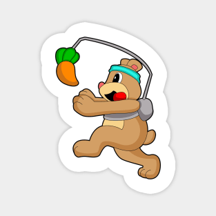 Bear Running Carrot Magnet