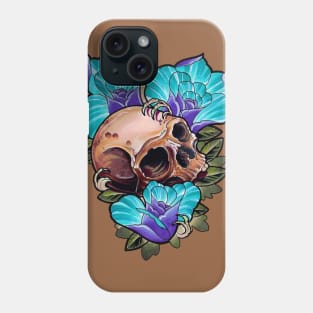 Skull and Roses Phone Case