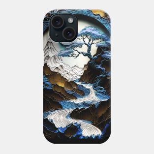 Japanese vintage landscape Phone Case