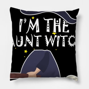 Im the Aunt Witch Shirt Halloween Matching Group Costume Pillow