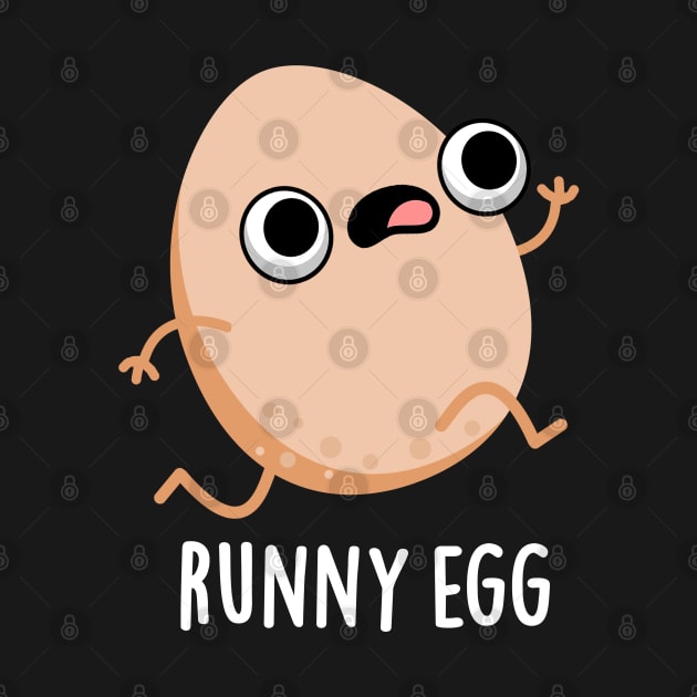 Runny Egg Cute Food Pun by punnybone