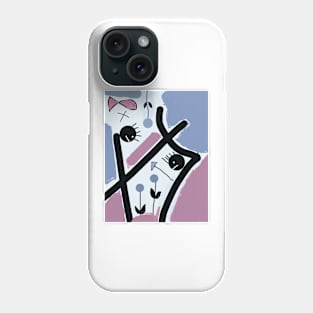 Kids and Color Stick Figure Phone Case