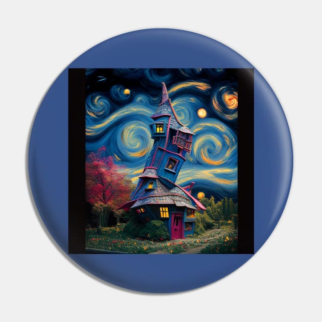 Starry Night Over The Burrow Pin by Grassroots Green