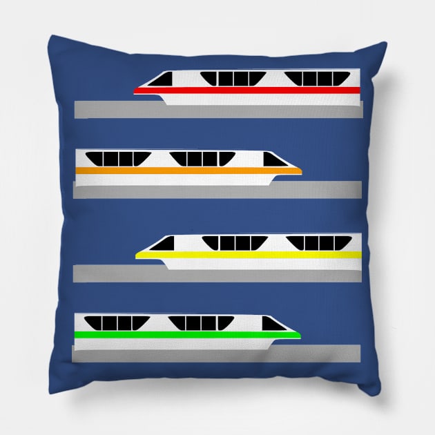 Mark VI Magical Monorail Pillow by ThisIsFloriduhMan