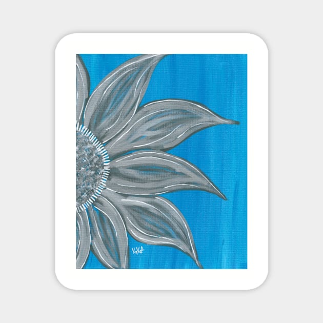 Blue Flower Magnet by Teamtsunami6