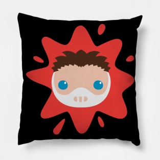 Cute Will Graham with Hannibal Mask Pillow