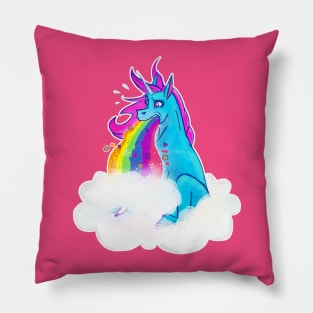 Puking Rainbows Pillow