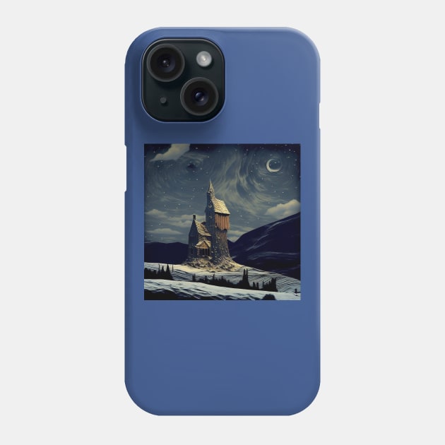 Starry Night Above The Shrieking Shack Phone Case by Grassroots Green