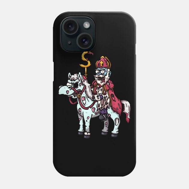 Horror Saint Nicholas On Horse Phone Case by TheMaskedTooner