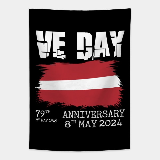 79 Years of Freedom: Celebrating VE Day with Latvia Tapestry by chems eddine