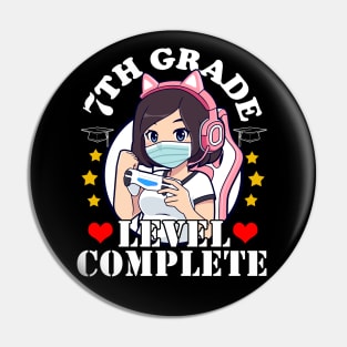 7th Grade Graduation Girl Loves Anime Gaming Girls Pin