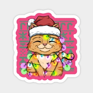 kitty fun christmas Magnet