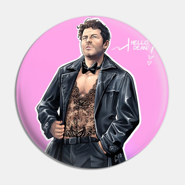 Castiel in Leather Pin by GioGui