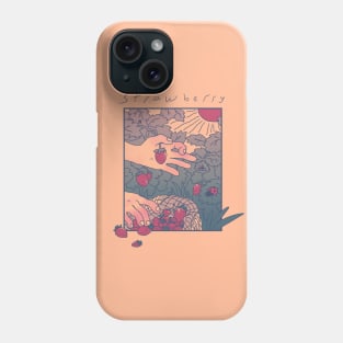 Strawberry picking Phone Case