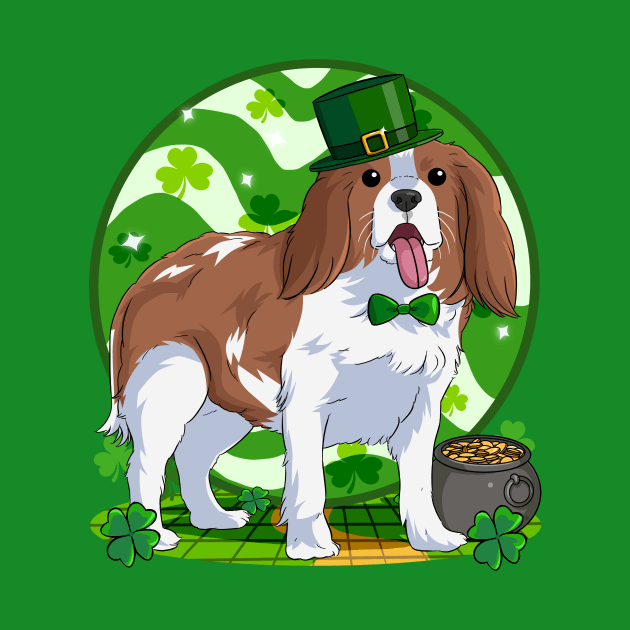 Cavalier King Charles Spaniel St Patricks Day Leprechaun by Noseking