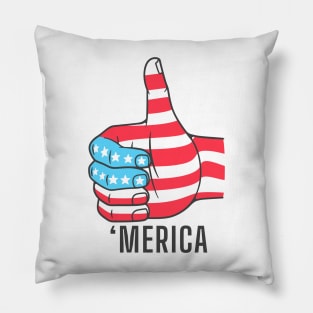 Thumbs Up Merica Pillow