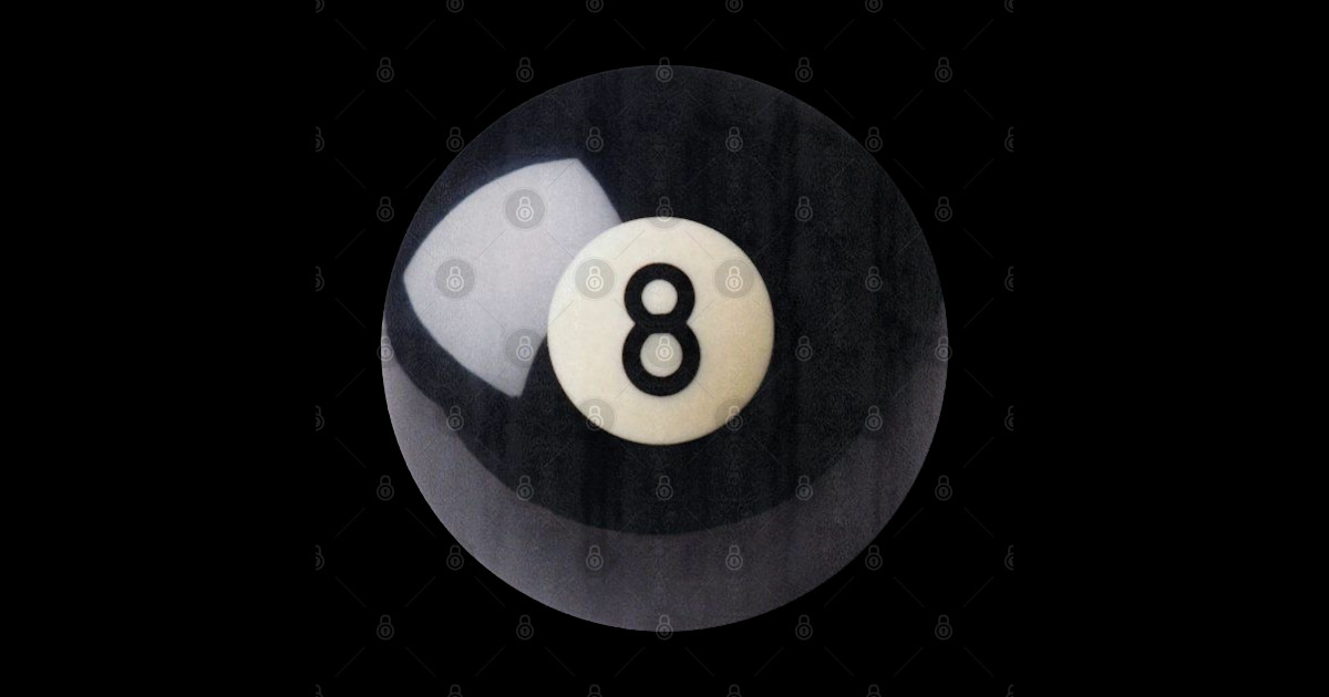 Lucky 8 Ball, Good Luck Lucky Sticker TeePublic