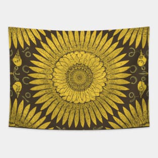 Sunflower Pattern Tapestry