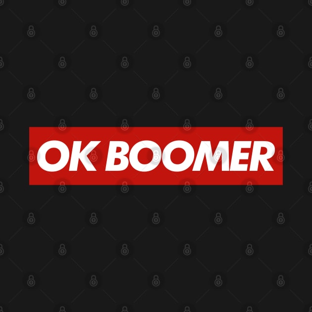 Ok Boomer Millennial Baby Boomer Meme by TextTees