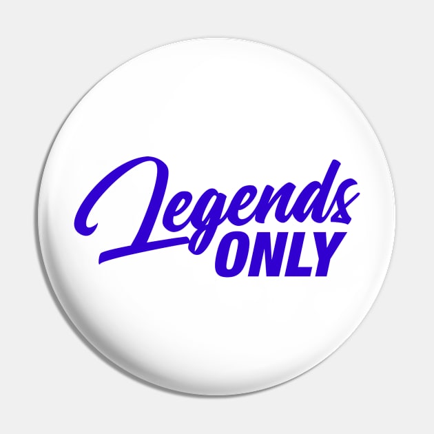 Legends Only Podcast Logo (Royal Purple) Pin by Legends Only Podcast