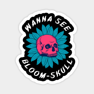 bloom skull Magnet