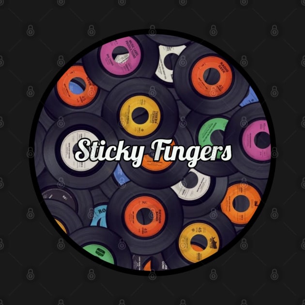 Sticky Fingers / Vinyl Records Style by Mieren Artwork 