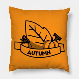Lovely autumn (Black) Pillow