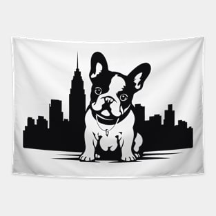 French Bulldog Dog Pet Animal World Furry Friend Vector Graphic Tapestry