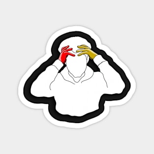 Headspace Logo (White Red Yellow) Magnet