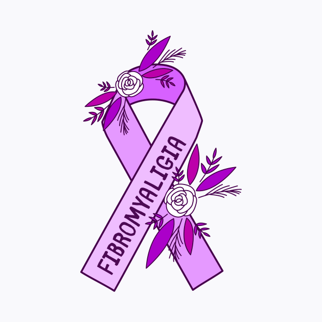 Fibromyalgia Awareness Ribbon by Sloth Station