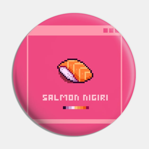 Salmon Nigiri By Kian Pixel Pin by Nigiri by KianPixel