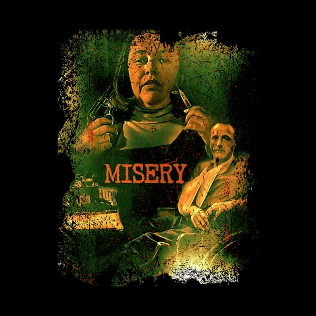 Misery's Dark Grip Thriller Movie T-Shirt by Skye Bahringer