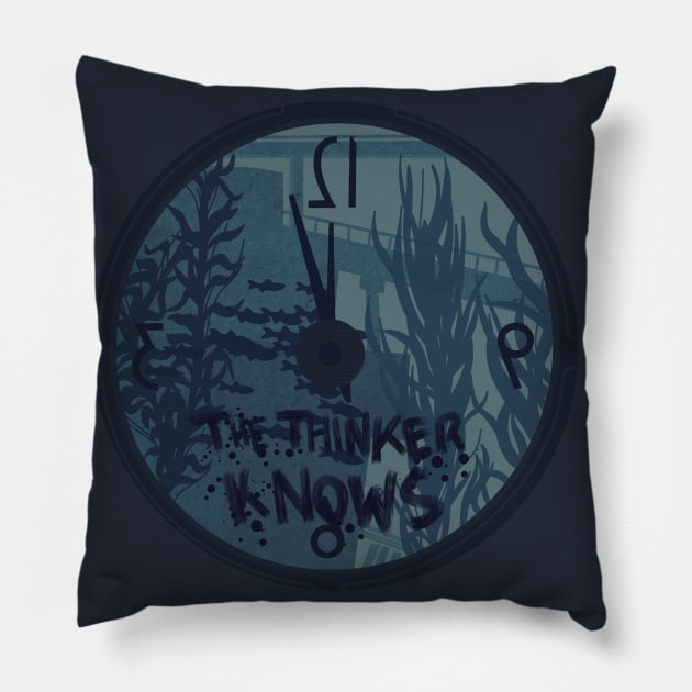 The Thinker Pillow by zody