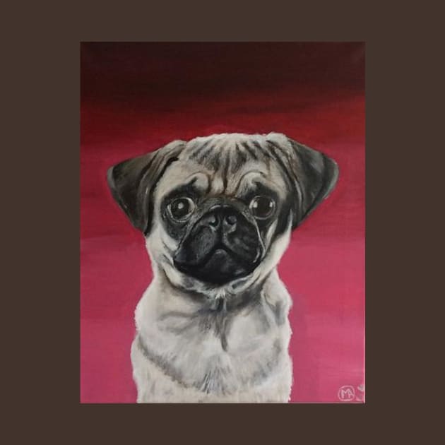 Pug Puppy Portrait by ManolitoAguirre1990