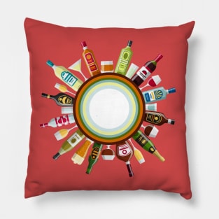 Alcohol bottles Pillow