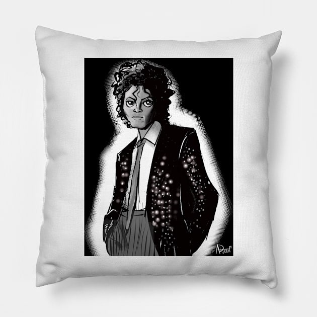 The King of Pop(Aura/Glow) Pillow by AnotherFreakinTshirtBrand