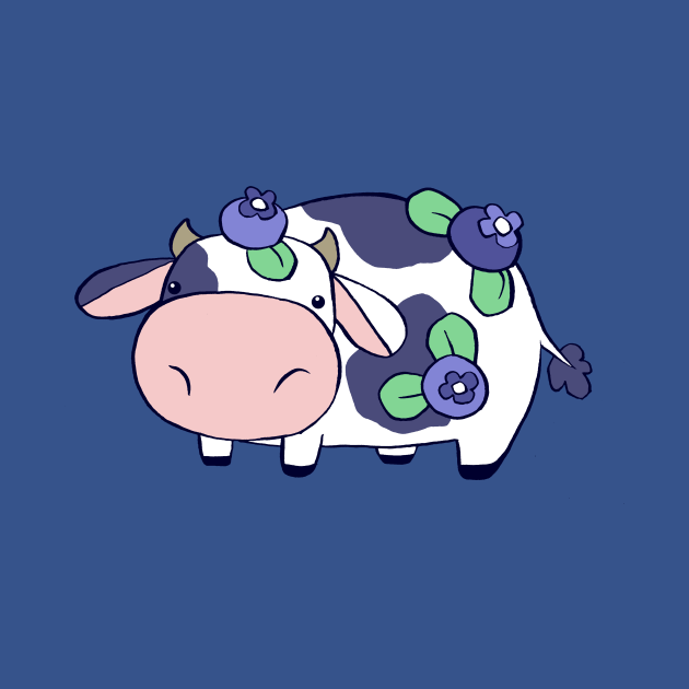 Blueberry Cow Cow TShirt TeePublic