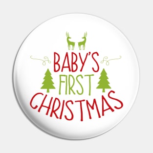 Babys First Christmas Pin