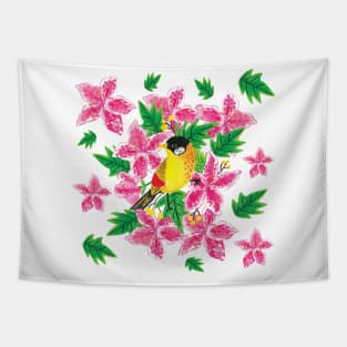 The pretty yellow bird Tapestry