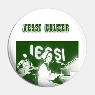 jessi colter// green solid style, Pin