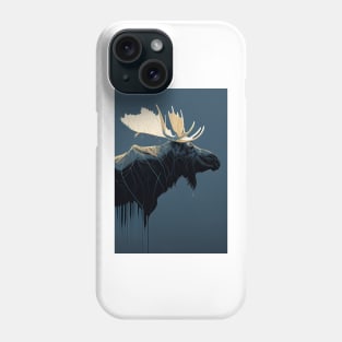 Swedish Minimalism Moose Abstract Artwork Phone Case